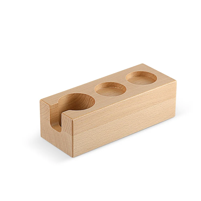MHW-3BOMBER Wood Espresso Tamping Station Portafilter Holder 51-54mm - CH5414