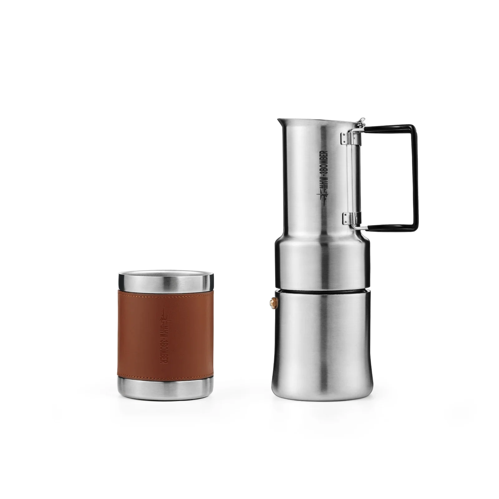 MHW-3BOMBER Stainless Steel MET Outdoor Espresso Moka Pot 350ml