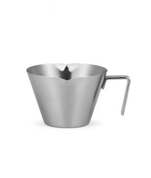 MHW-3BOMBER Stainless Steel Espresso Measuring Cup Double Spout Silver - G5146BL