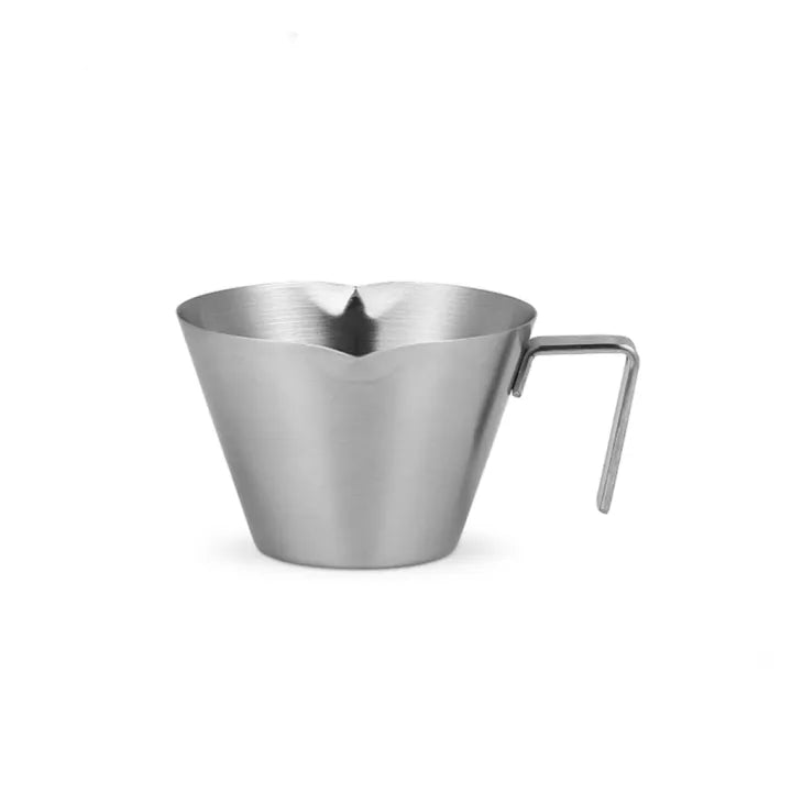 MHW-3BOMBER Stainless Steel Espresso Measuring Cup Double Spout Silver - G5146BL