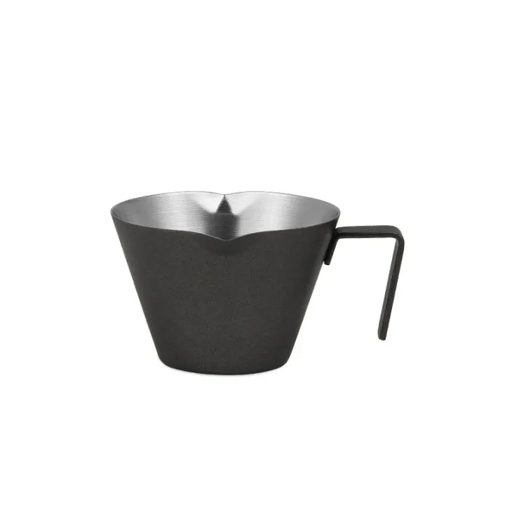 MHW-3BOMBER Stainless Steel Espresso Measuring Cup Double Spout Black - G5148B