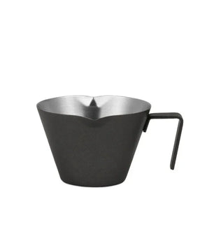 MHW-3BOMBER Stainless Steel Espresso Measuring Cup Double Spout Black - G5148B