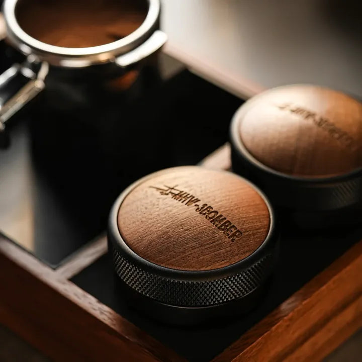 MHW-3BOMBER CD Series Wood Lid Edition Coffee Distributor Four Oars 58.35mm - T5270L4