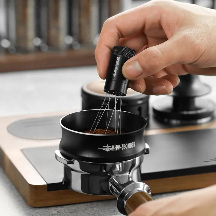 MHW-3BOMBER Espresso Magnetic Coffee Dosing Portafilter Funnel Ring 58mm - DR5546B