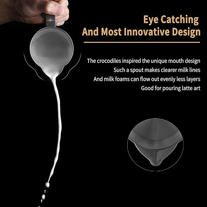 MHW-3BOMBER Latte Art Milk Frothing Pitcher 5.0 Matte Black