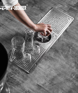 MHW-3BOMBER Embedded Stainless Steel Cup Rinser Glass/Pitcher Counter Mount - CW5425