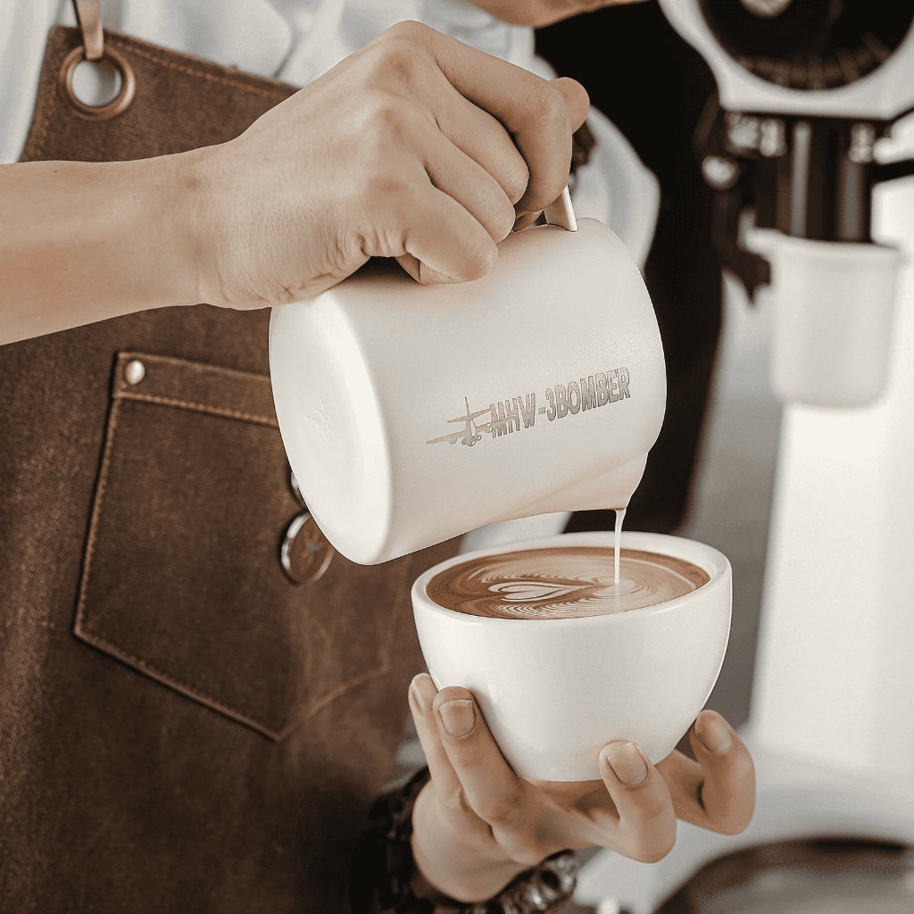 MHW-3BOMBER Latte Art Milk Frothing Pitcher 5.0 White