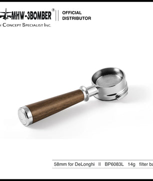 MHW-3BOMBER Bottomless Portafilter for DeLonghi 58mm BP6083L