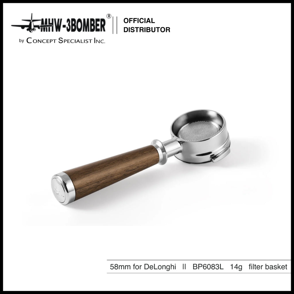 MHW-3BOMBER Bottomless Portafilter for DeLonghi 58mm BP6083L