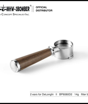 MHW-3BOMBER Bottomless 2 ears Portafilter for DeLonghi EC200/EC221/EC330/EC152/EC0310 51mm BP6080D2
