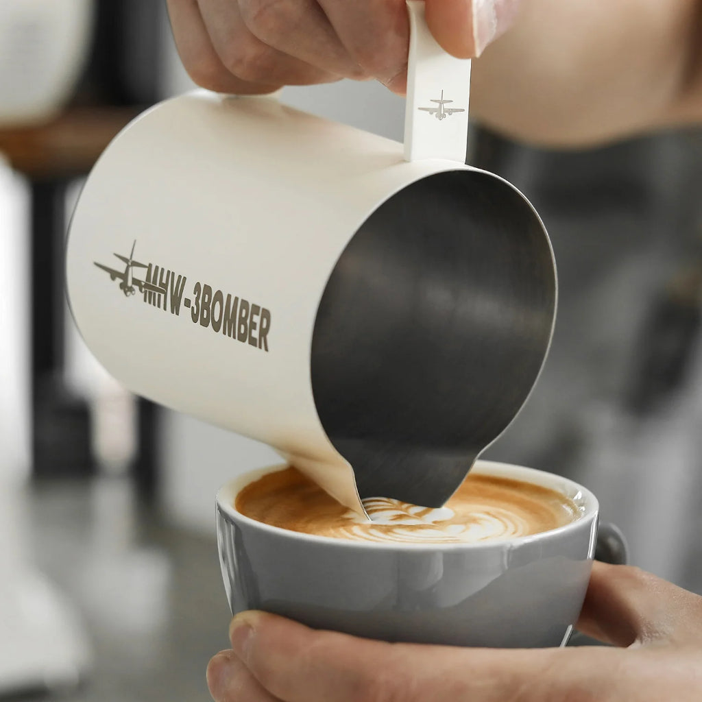 MHW-3BOMBER Latte Art Milk Frothing Pitcher 5.0 White