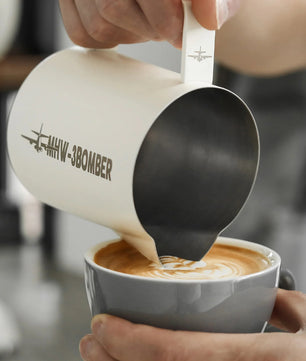 MHW-3BOMBER Latte Art Milk Frothing Pitcher 5.0 White