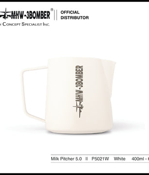 MHW-3BOMBER Latte Art Milk Frothing Pitcher 5.0 White