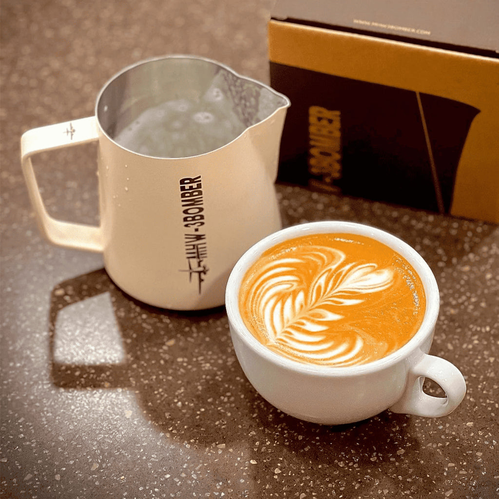 MHW-3BOMBER Latte Art Milk Frothing Pitcher 5.0 White