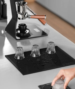 MHW-3BOMBER Coffee Bar Silicone Dish Drying Pad Black 400*300mm - SP5326B