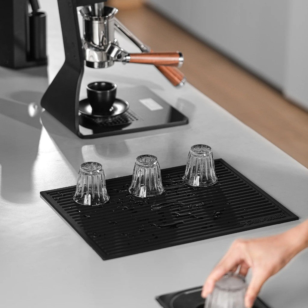MHW-3BOMBER Coffee Bar Silicone Dish Drying Pad Black 400*300mm - SP5326B