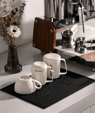 MHW-3BOMBER Coffee Bar Silicone Dish Drying Pad Black 400*300mm - SP5326B