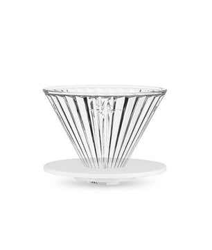 MHW-3BOMBER ELF Glass Coffee Dripper Transparent Borosilicate Pour Over Coffee Filter V60 Style