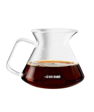 MHW-3BOMBER Hill Coffee Server 600ml Borosilicate Glass Pour Over Coffee Carafe G6789T