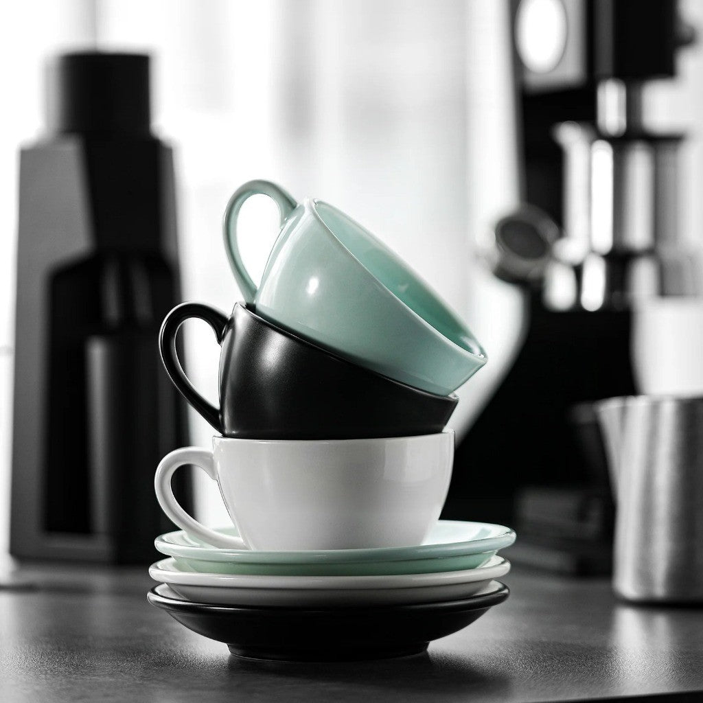 MHW-3BOMBER Ceramic Coffee Cup 280ml | Premium Barista Latte Mug Thick Wall