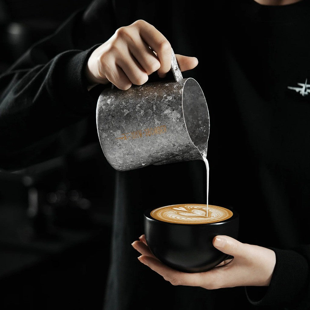 MHW-3BOMBER Titanium Latte Art Pitcher 600ml Stainless Steel Milk Frother Jug