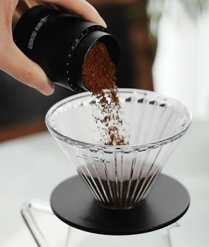 MHW-3BOMBER ELF Glass Coffee Dripper Transparent Borosilicate Pour Over Coffee Filter V60 Style
