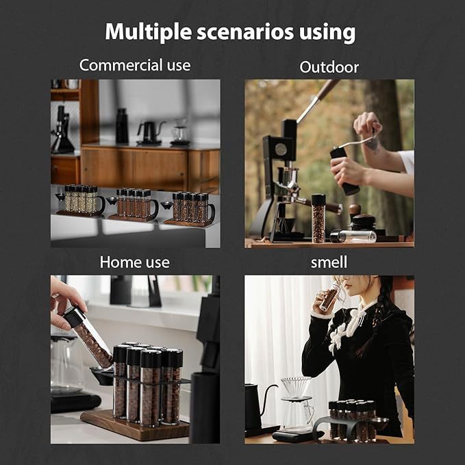 MHW-3BOMBER Coffee Energy Tube Set Single Dose Coffee Bean Storage Airtight Canister C5152