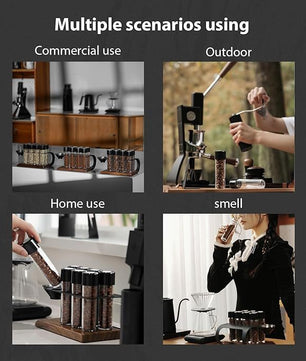 MHW-3BOMBER Coffee Energy Tube Set Single Dose Coffee Bean Storage Airtight Canister C5152