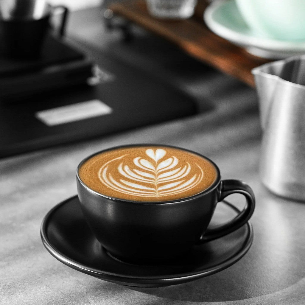 MHW-3BOMBER Ceramic Coffee Cup 280ml | Premium Barista Latte Mug Thick Wall